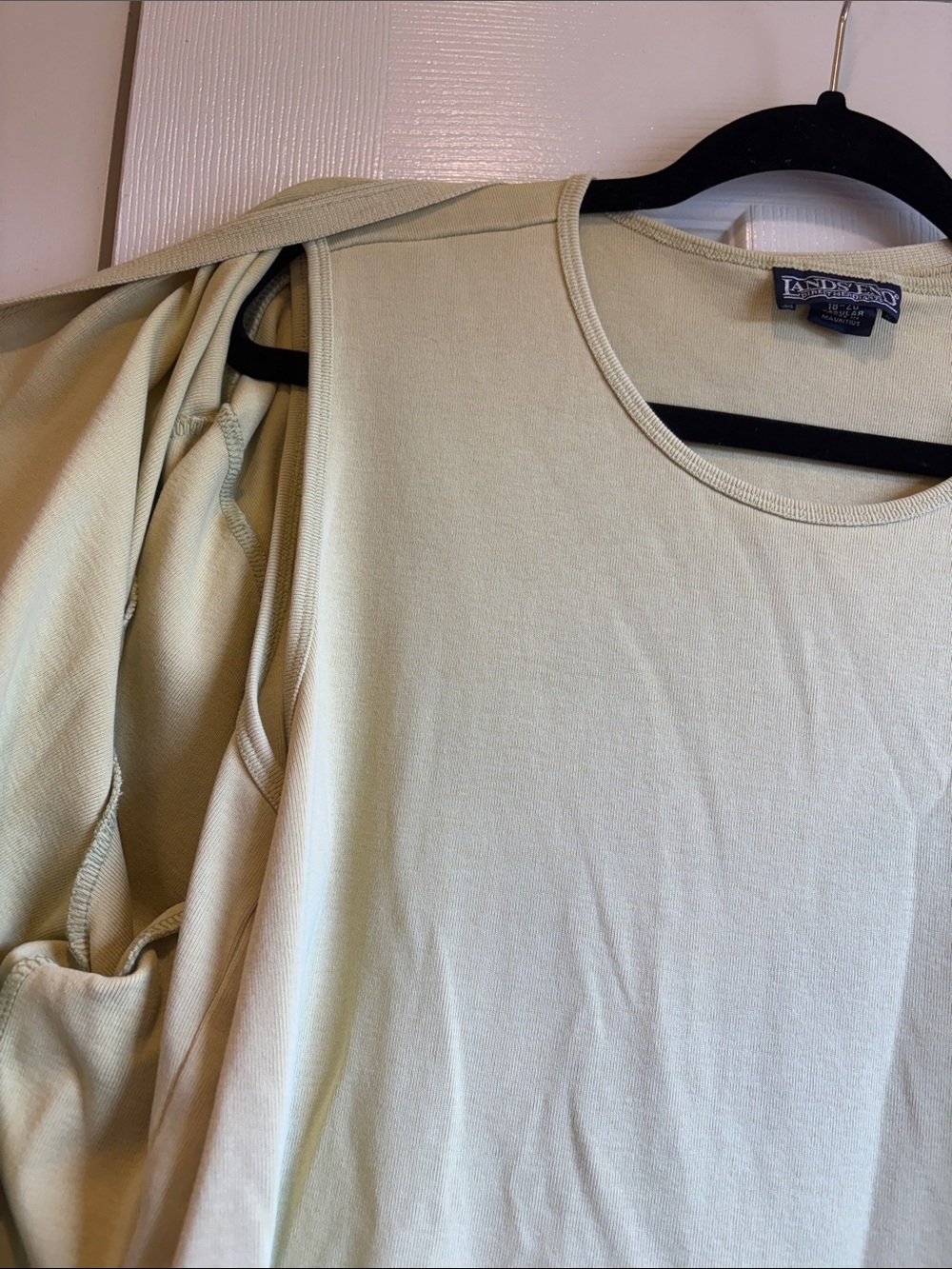 Lands’ End | Light Green Cardigan & Tank Top Set Size 18-20 Regular Vintage - Picture 2 of 5